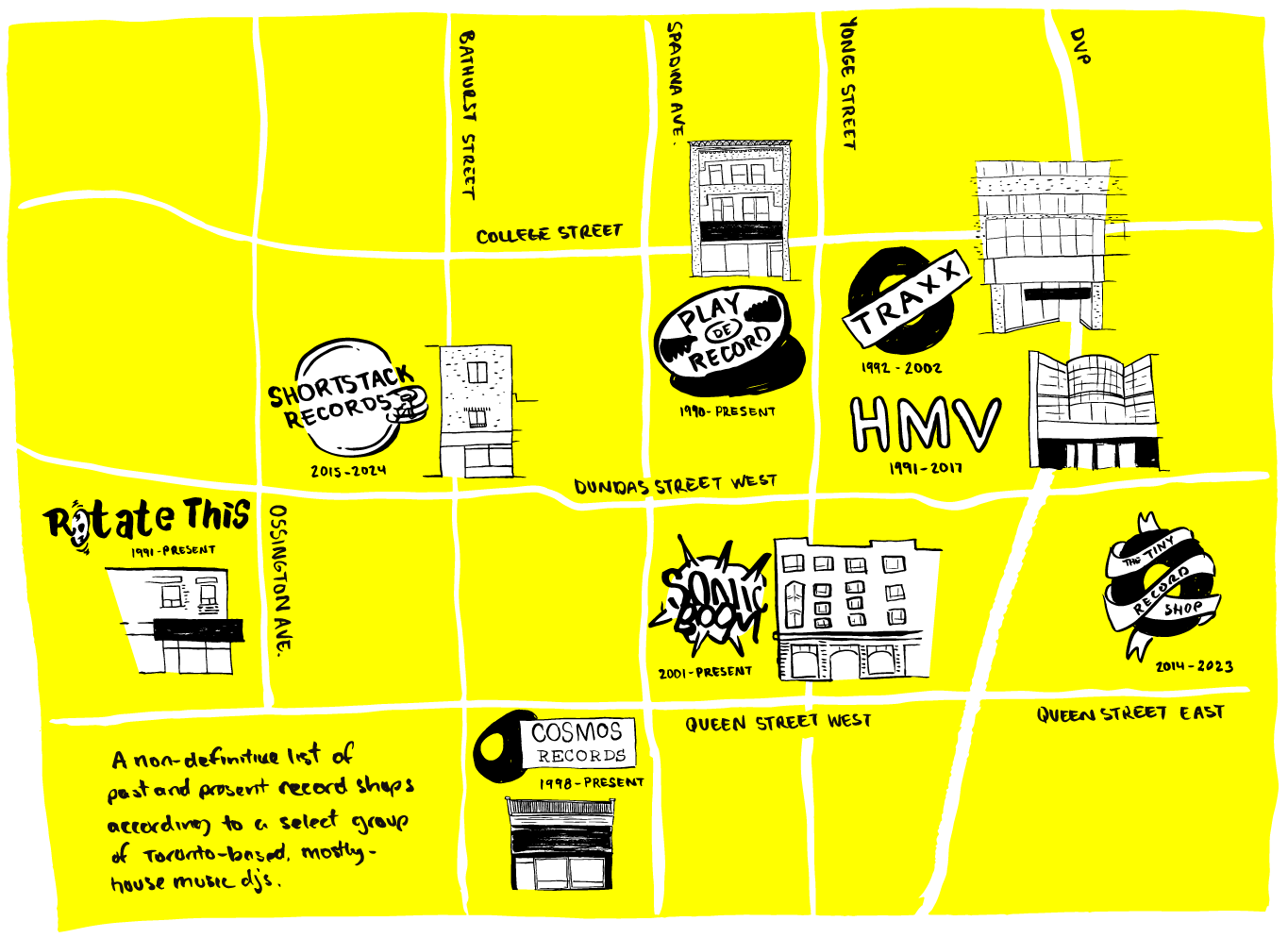 Lost record stores (Personal) Melissa Martin - Illustrator & Artist Lost record stores (Personal) Melissa Martin - Illustrator & Artist