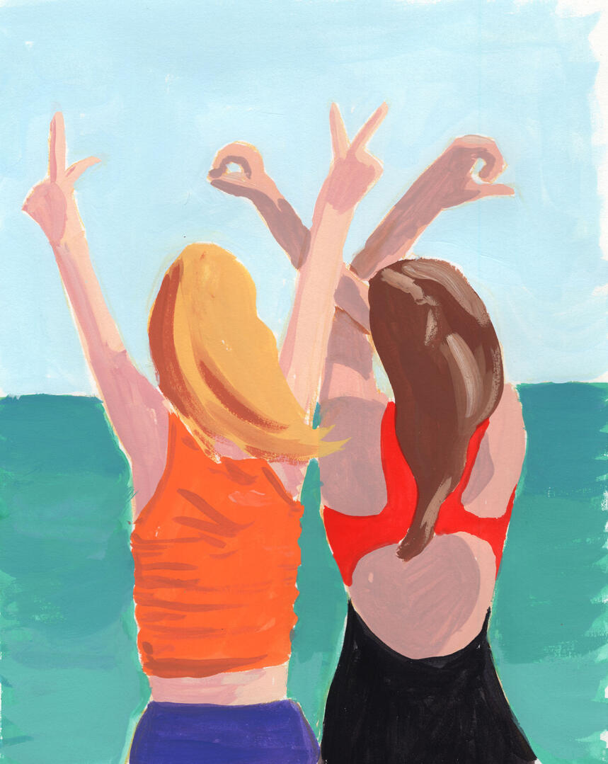Cousin love (Personal) Melissa Martin Artist Spot Illustration - Melissa Martin - Illustrator & Artist